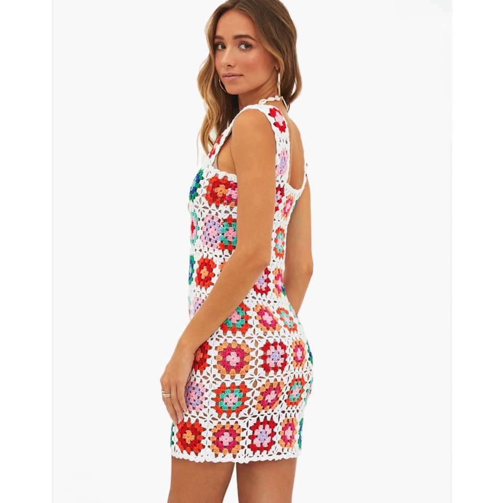 Beach Riot James Crochet Dress—NWOT, Size M in Tropical Sunset Color - Picture 3 of 15
